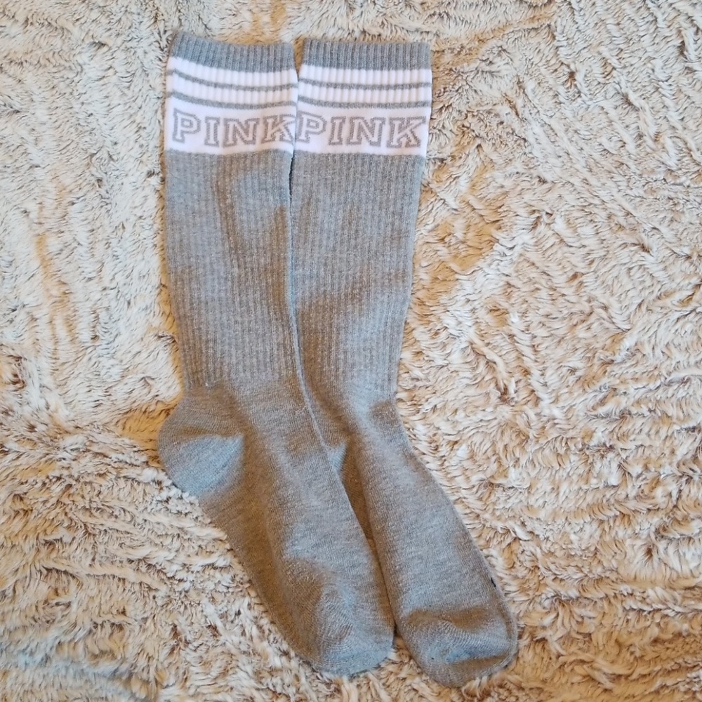 Pink knee socks